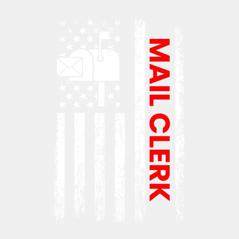 commis au courrier drapeau américain, commis au courrier
