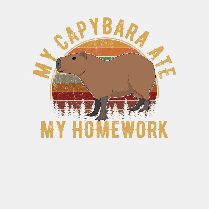 Capybara a mangé mes devoirs, capybara