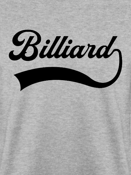 Billiard Schriftzug