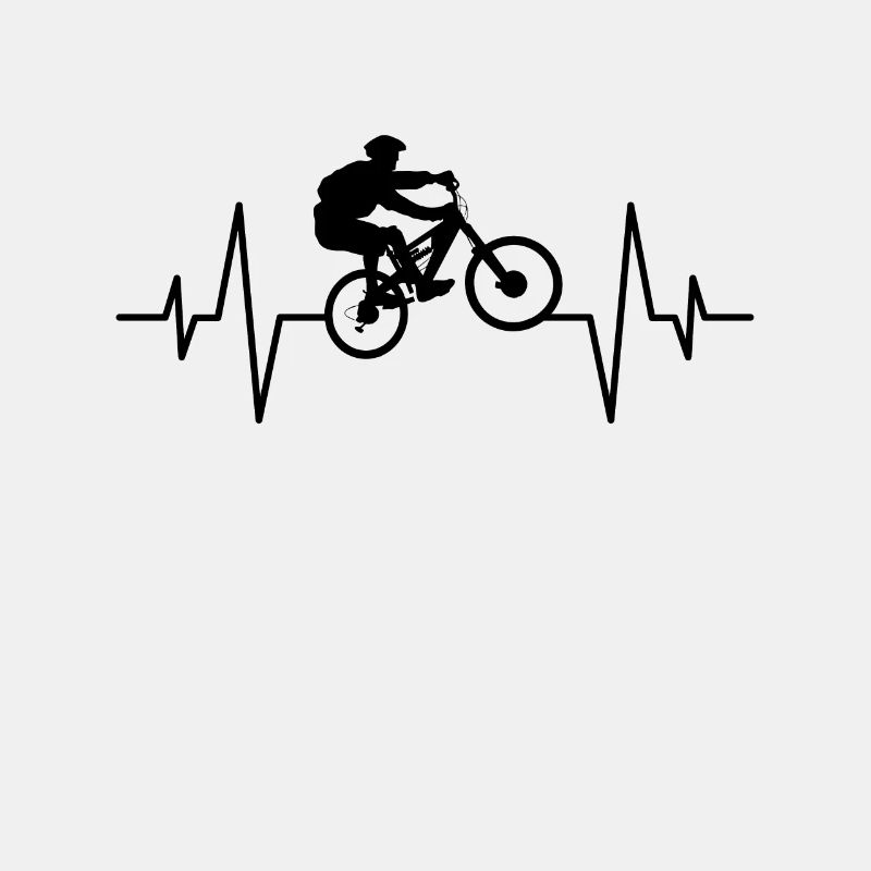 Fahrrad Radfahrer Herzschlag