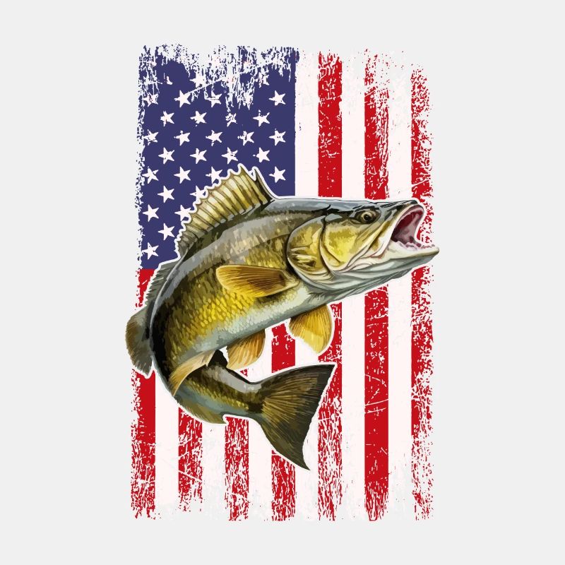 doré jaune drapeau américain, Pêche
