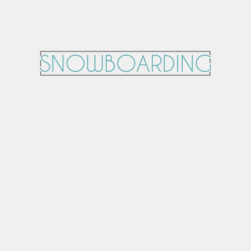 Snowboarding Schriftzug