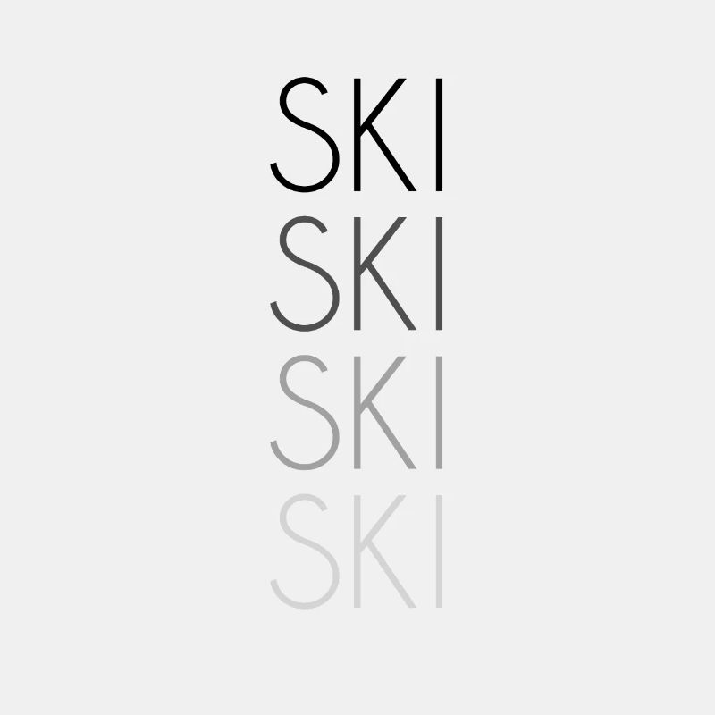 Ski Schriftzug