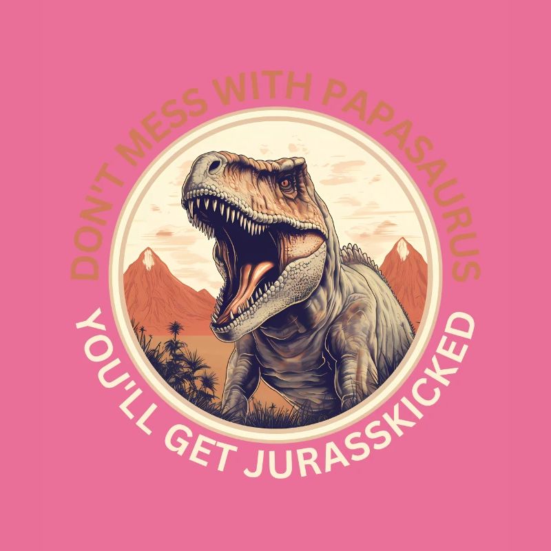 Witziges Papa Papasaurus Dino Dinosaurier Geschenk