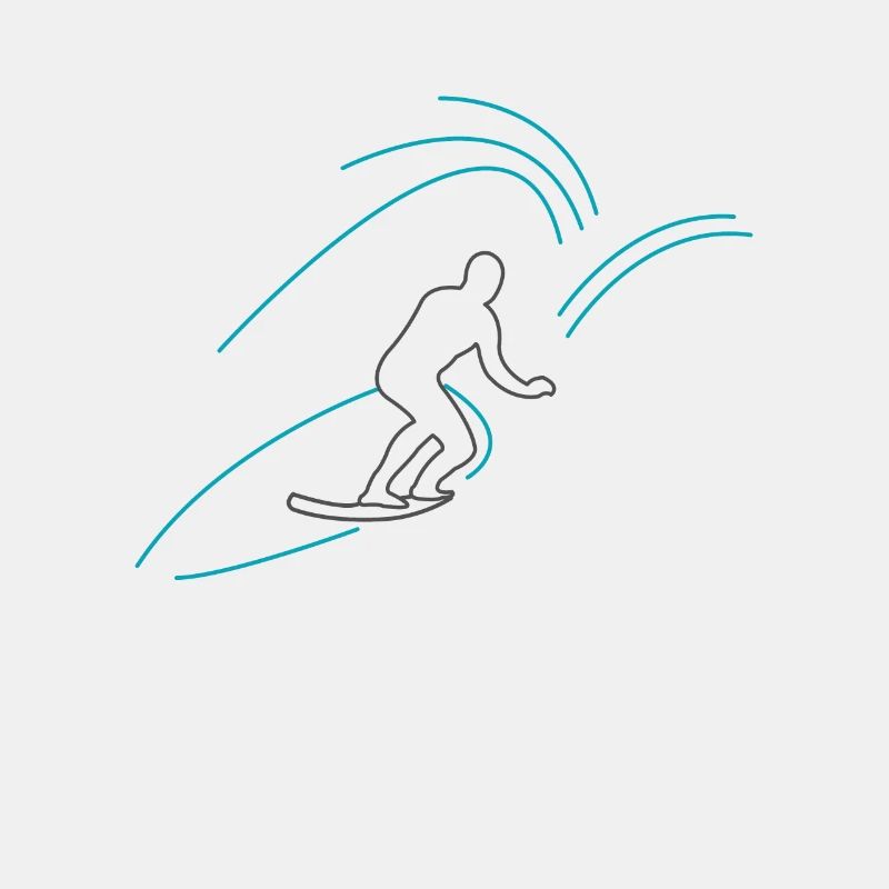 Surfer comic style