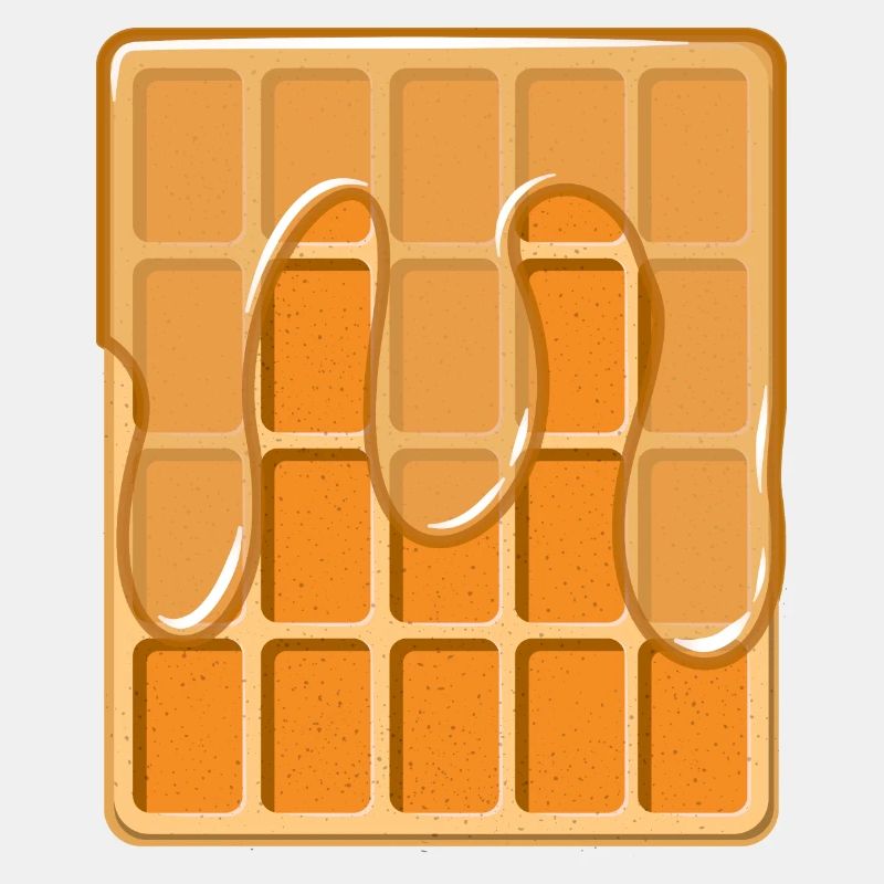 Waffel mit Sirup