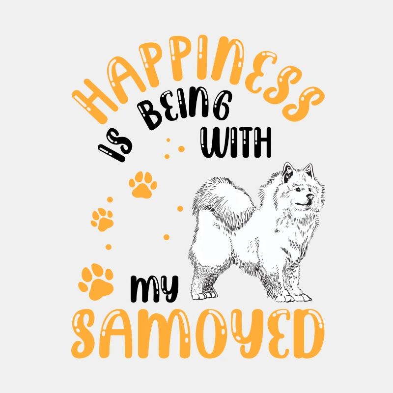 Samoyède me rend heureux Samoyède Spitz