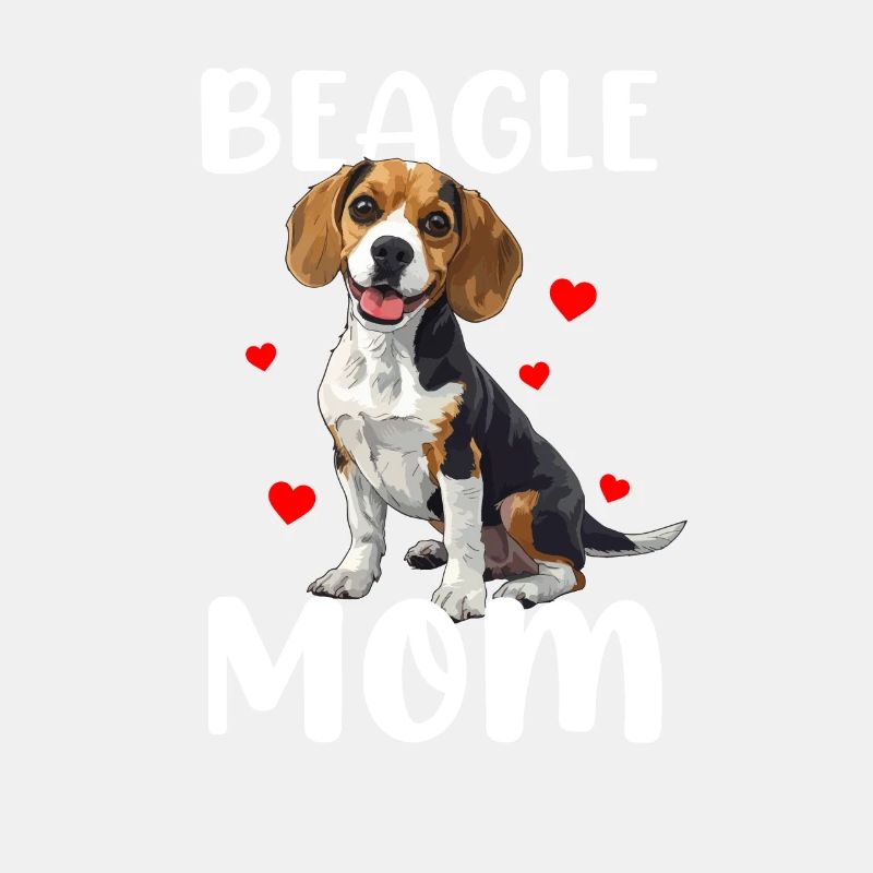 beagle mom beagle