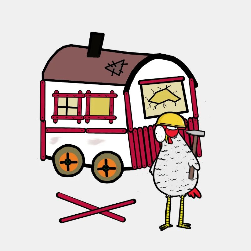 Remorque de construction Craftsman Chicken Tool Timyhaus