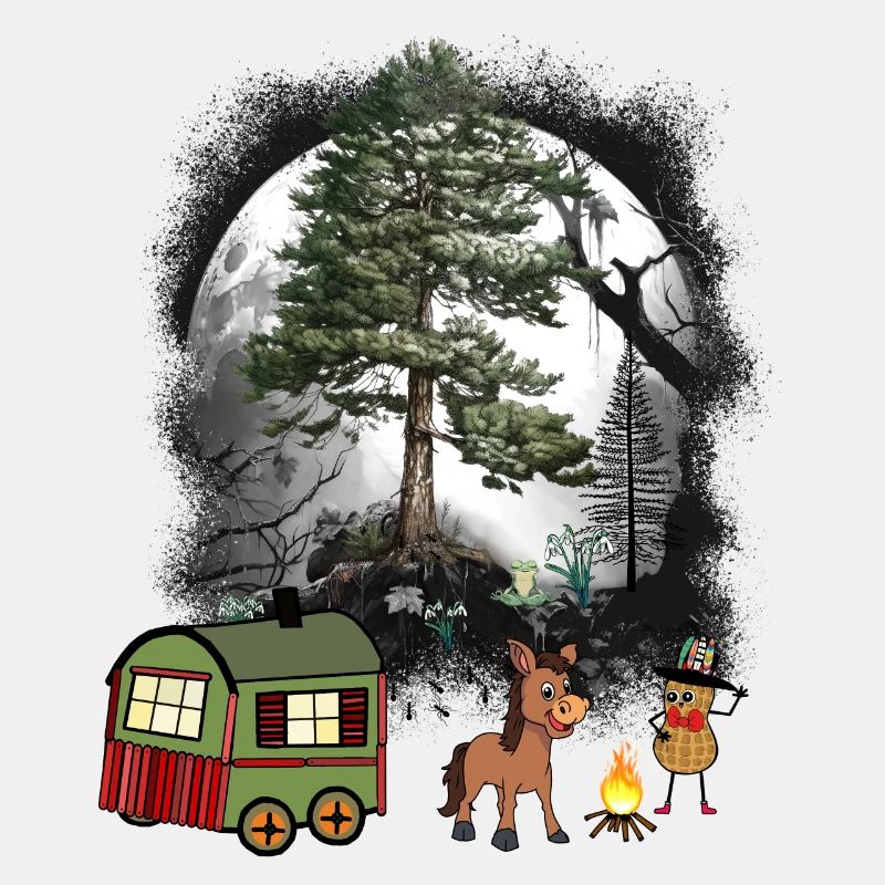 Forêt Habitant de la forêt cacahuète conte de fées Construction remorque Enfant