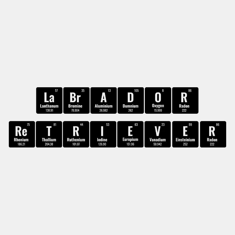 Periodisches System der Elemente Labrador Retriever La