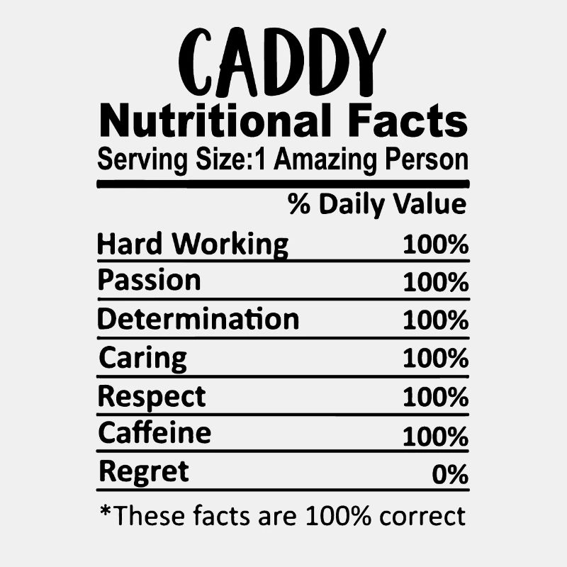 Caddy Nährwertangaben lustig