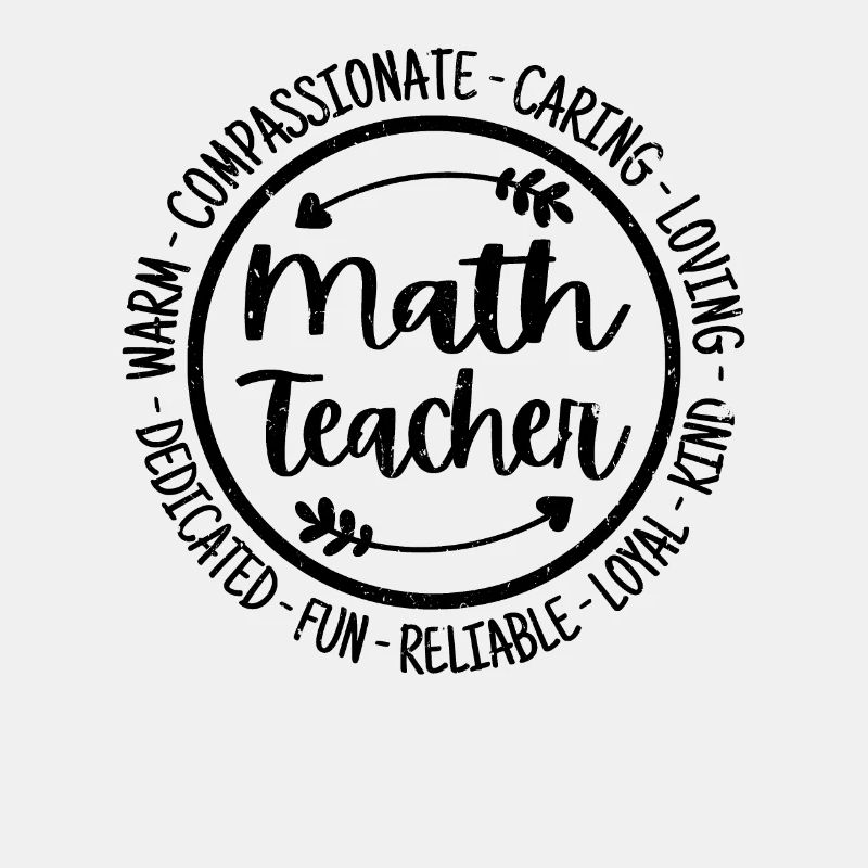 Math Teacher Vintage Gift