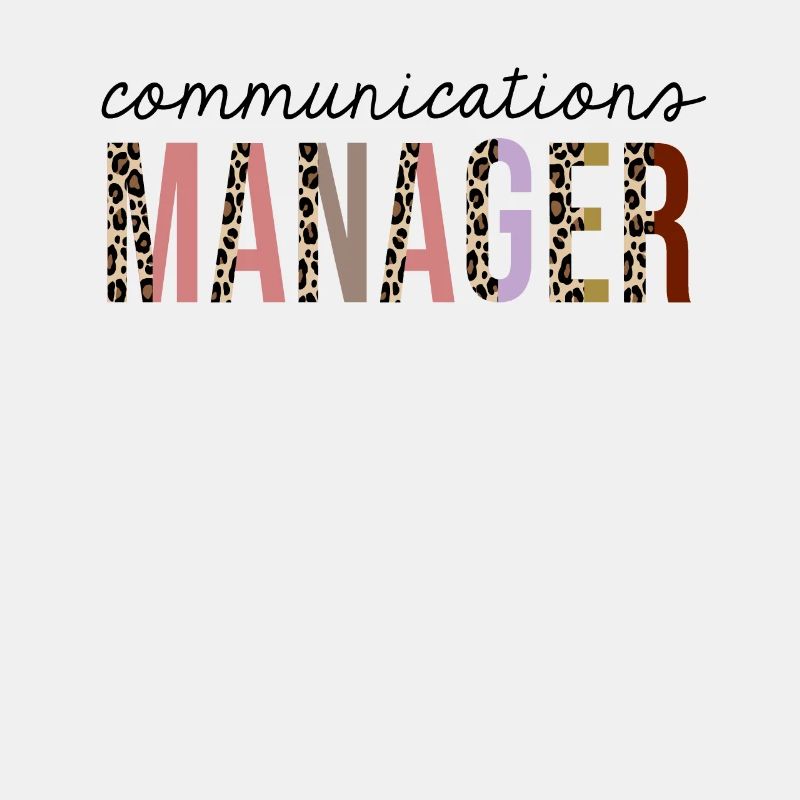 Chargé de communication Leopard Print Funny