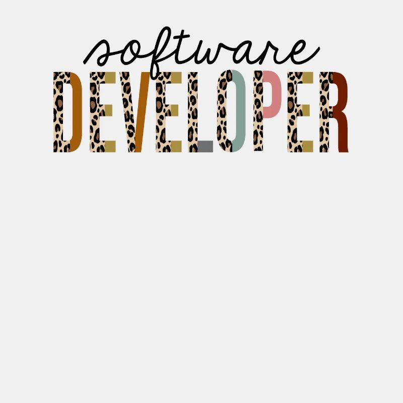 Softwareentwickler Leopard Print Funny