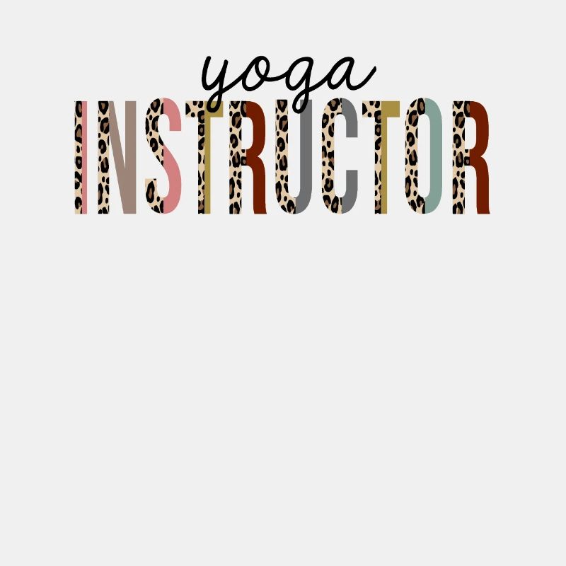 Yoga Instructor Leopard Print Funny