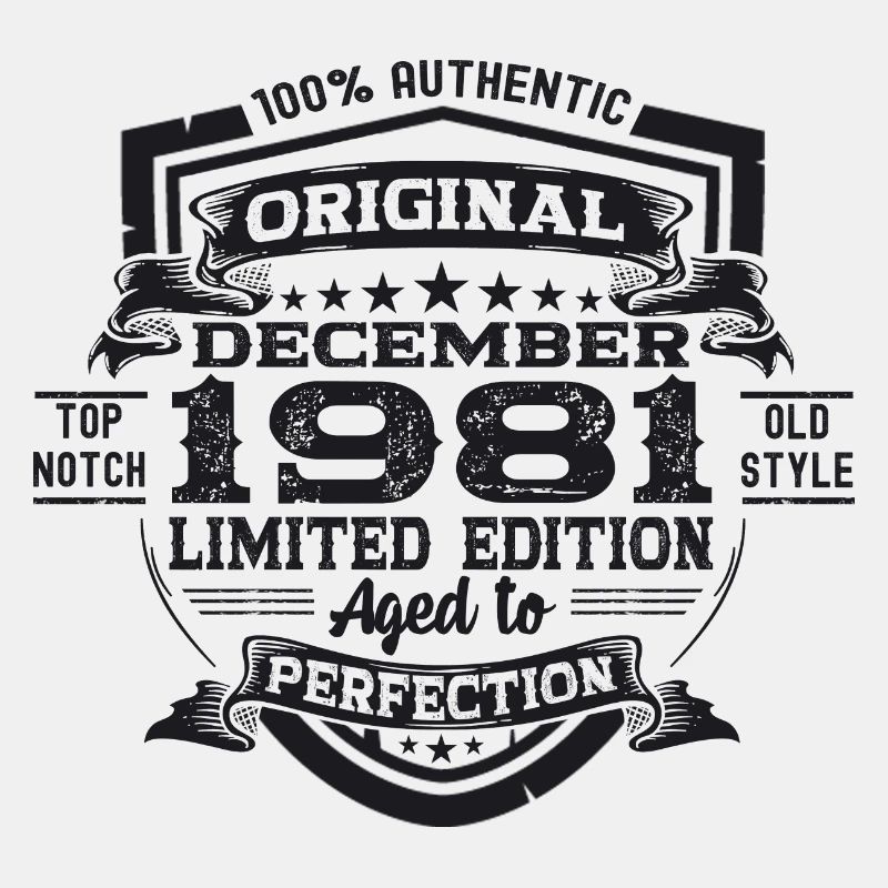 Décembre Né 1981 Cadeau de 41e anniversaire