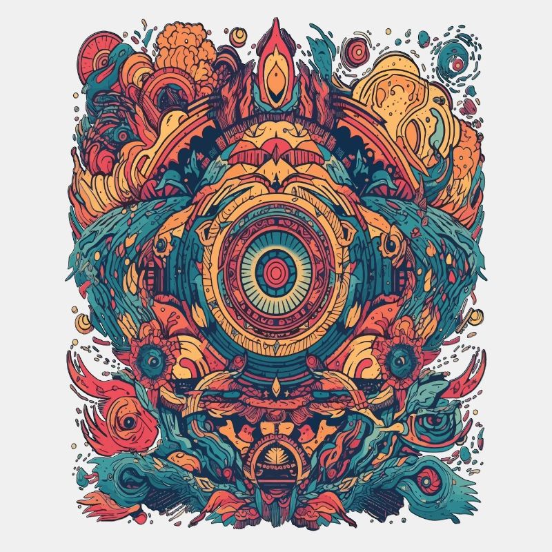 Magic Psychedelic Trip Abstrakt Design