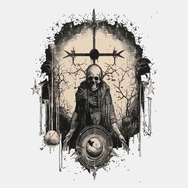 Gothic Witchcraft Ritual Darkness Skeleton Skull