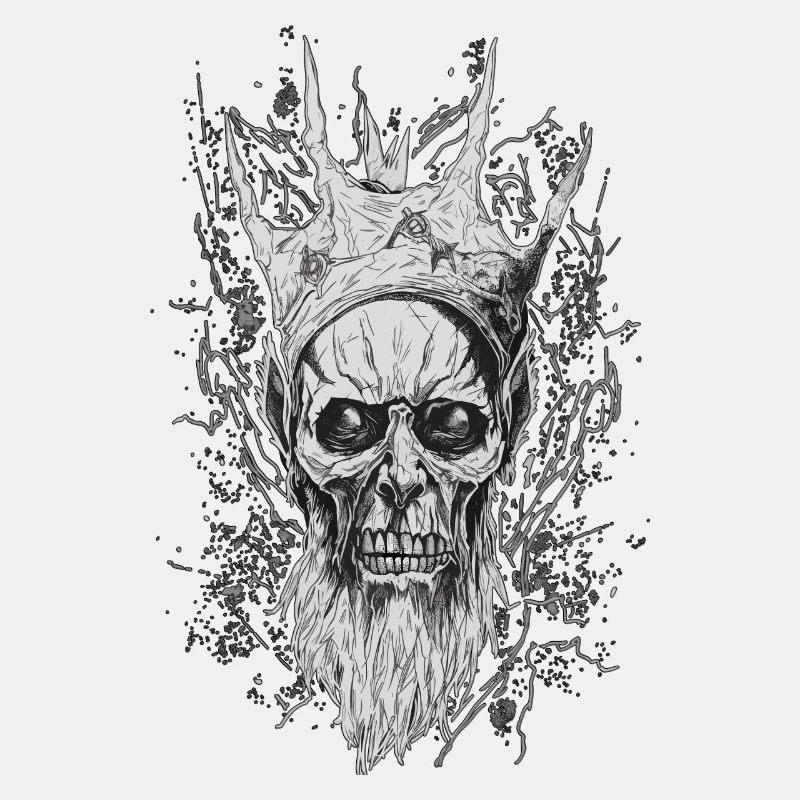 Gothic Line King Throne Horror Skull Horror Dark