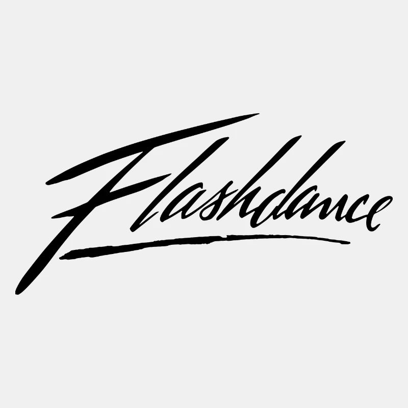 Flashdance Logo En Noir