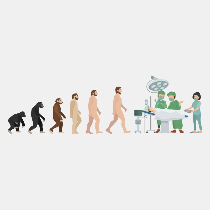 Surgeon Evolution Chief Physician Surgery Gift