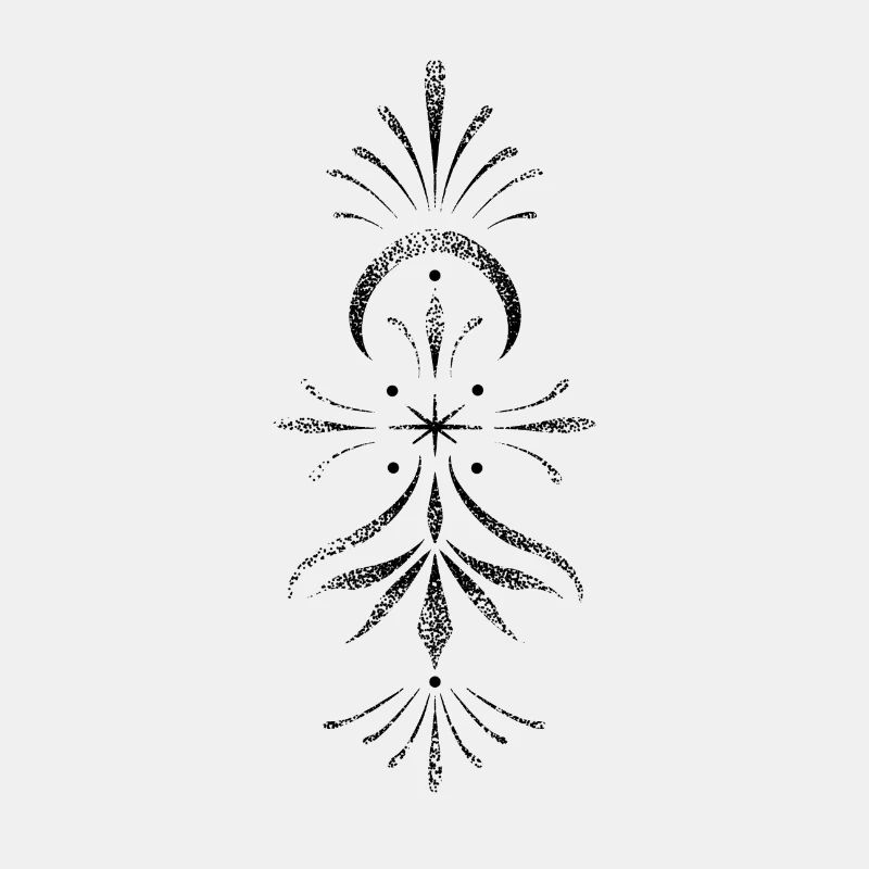 Mandala dotwork vertical