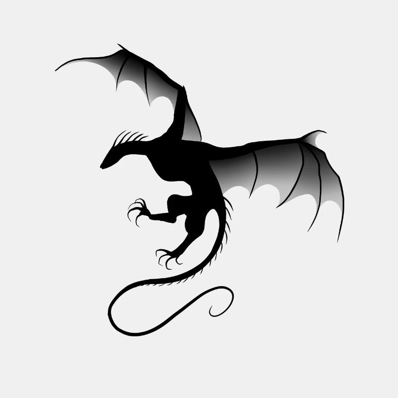 Schwarzer Drache