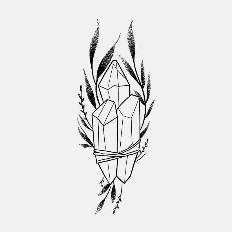 Dotwork Blumenkristall