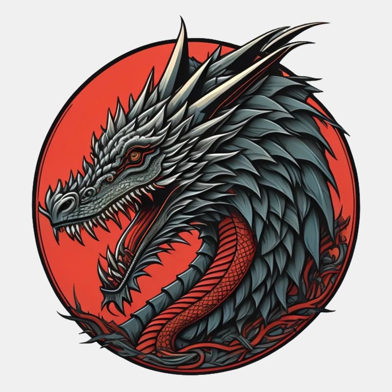 Farbiger Drache