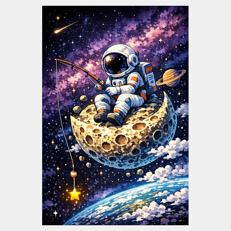 Astralfischen auf dem Mond