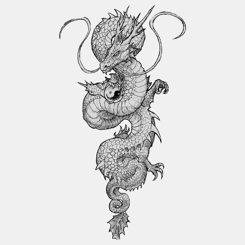 China chinesischer Drache Tattoo23