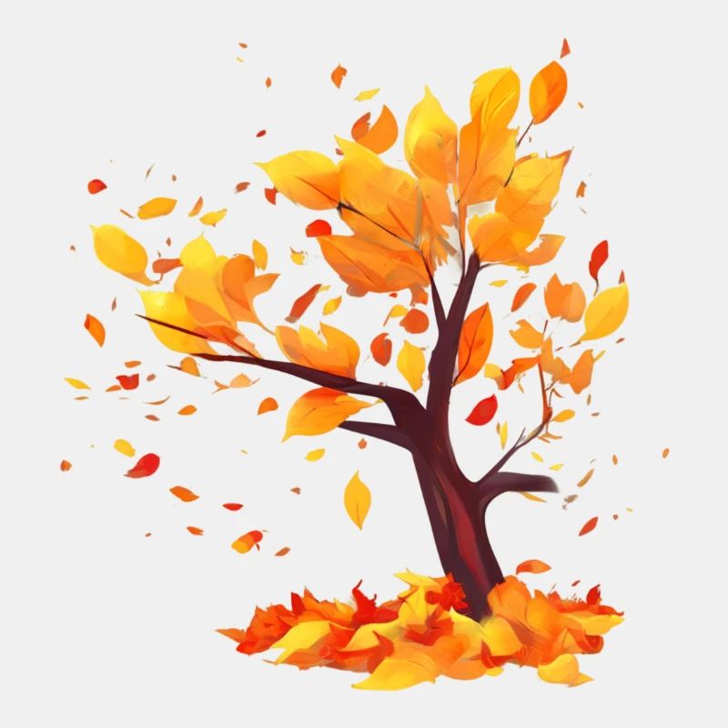 tree with fallen leaves
