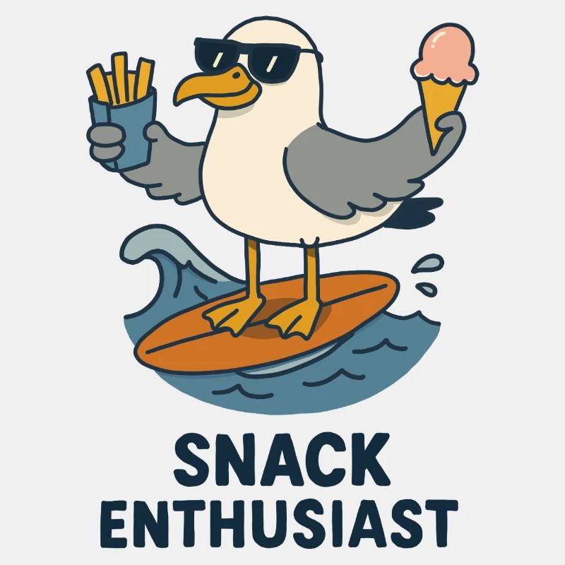 Snack Enthusiast Möwe