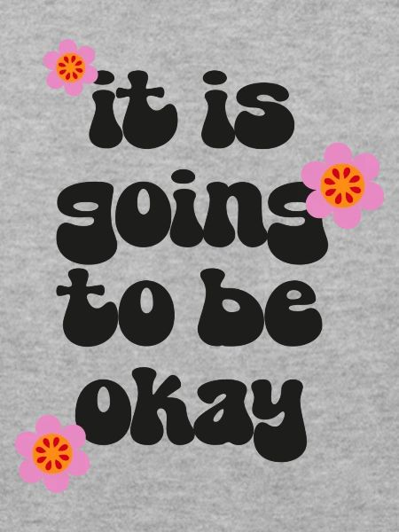 Retro Flowerpower ermutigender Spruch