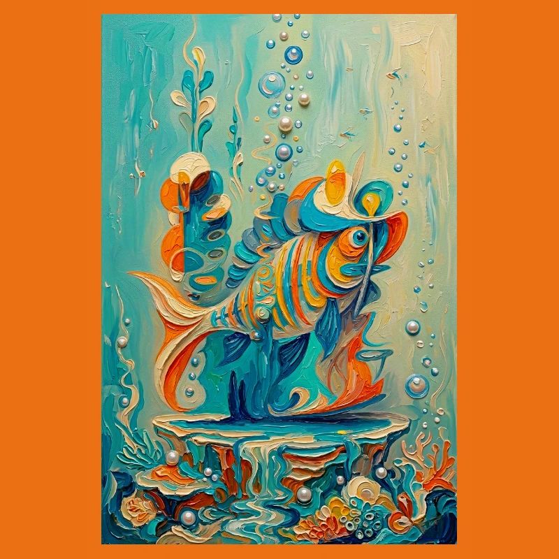 Koi-Unterwasser-farbenfrohe Kunstwerke