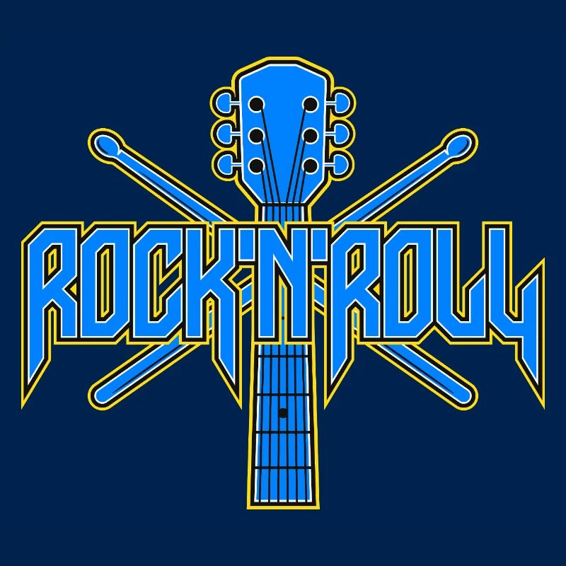 Rock & Roll Gitarrenemblem