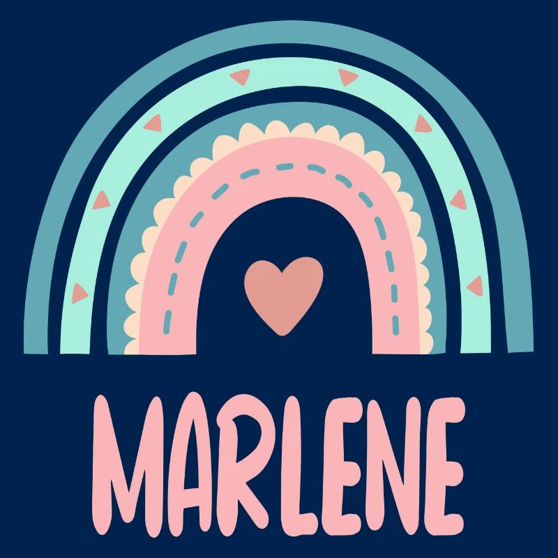 Marlene Name Regenbogen Baby