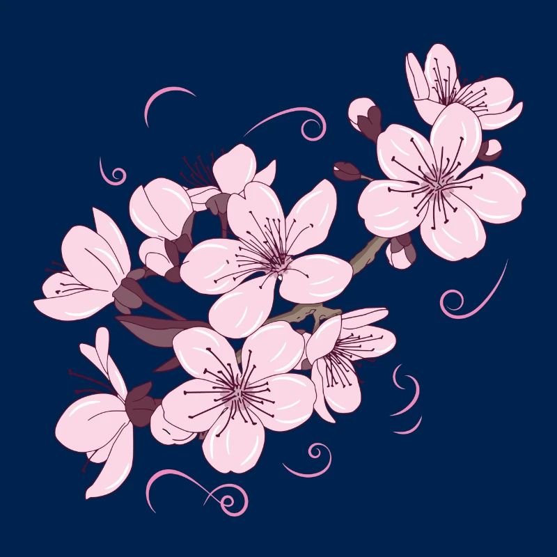 Blume Japanisch Cooles Geschenk