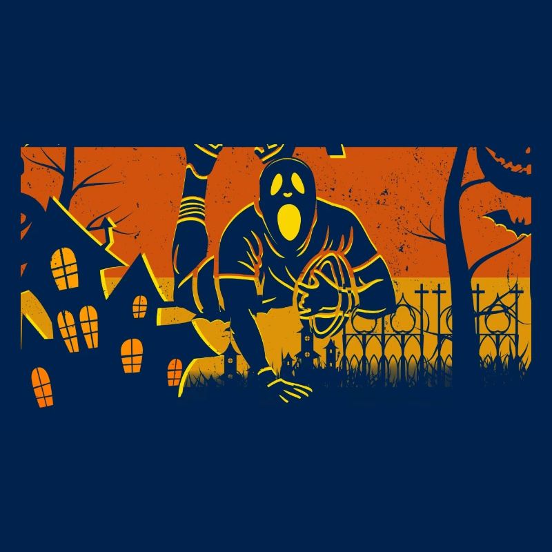 Retro Halloween Rugby