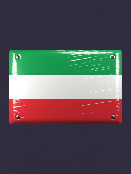 Italien Flagge Fahne Blechschild-Optik