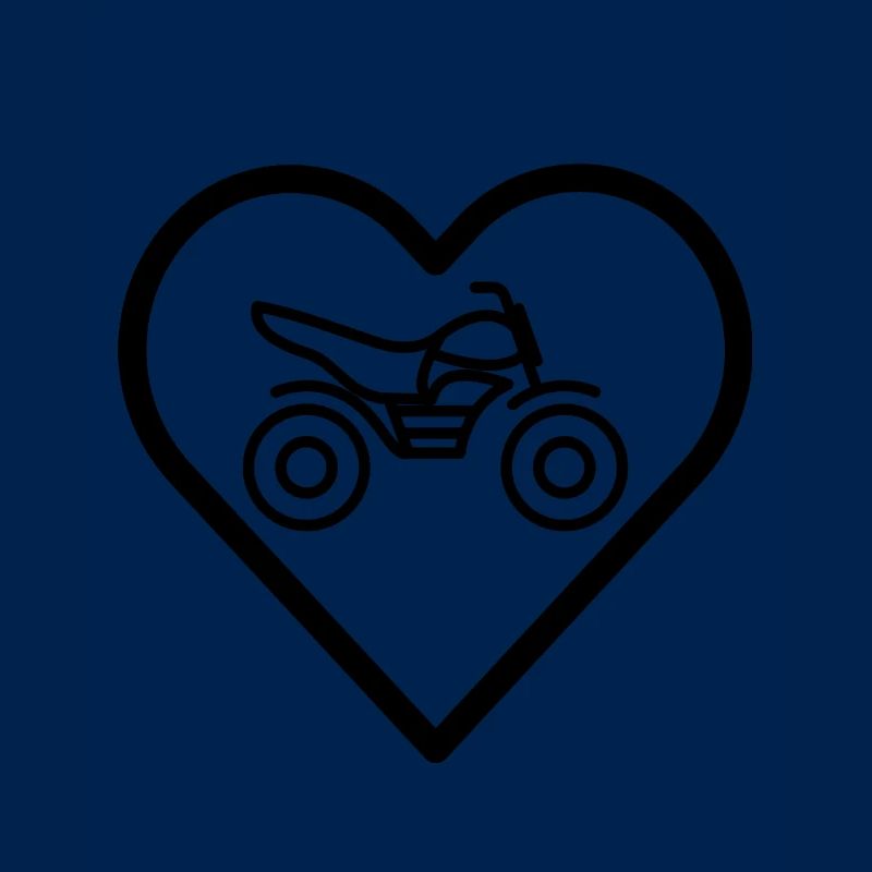 Motorrad im Herz