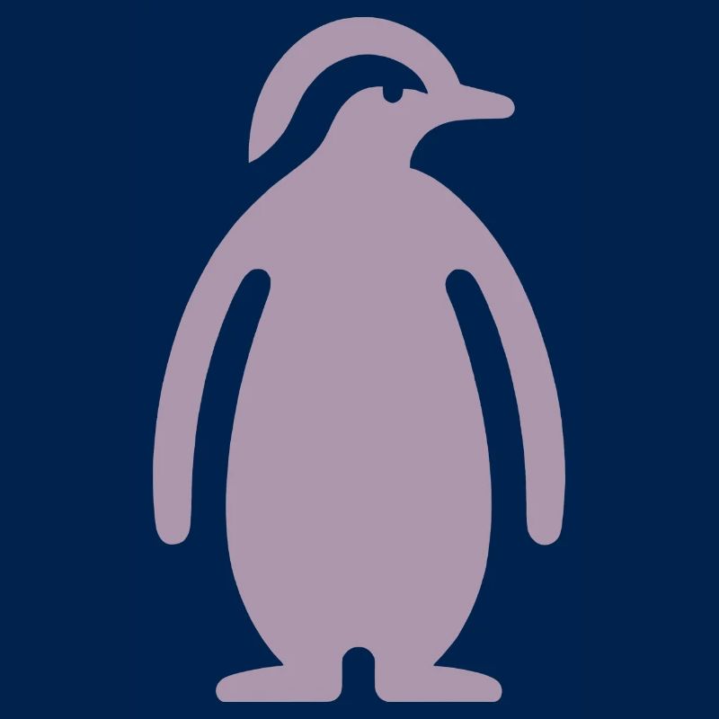 Pinguin Silhouette Elegantes Design