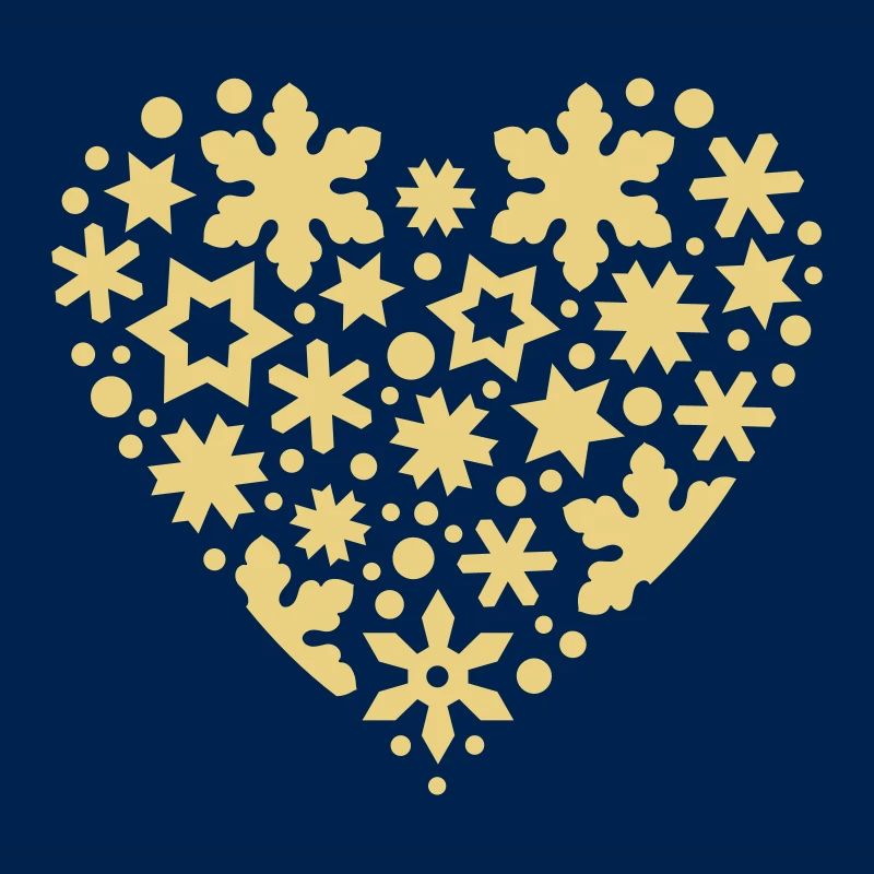Schneeflocken Sterne Herz
