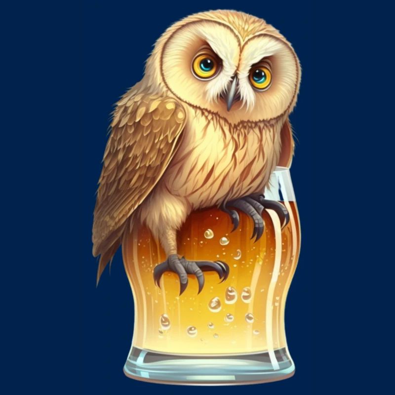 Coole Bier Eule