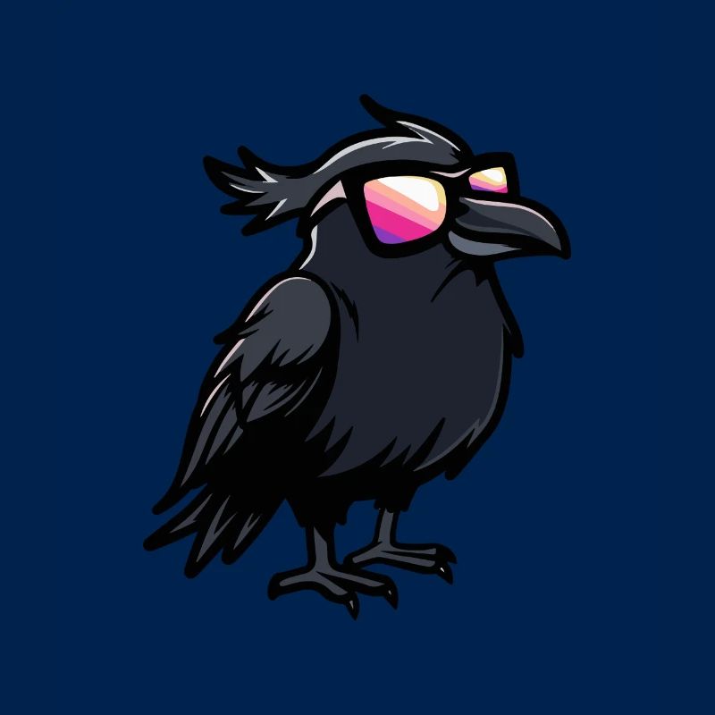 Rabe Krähe Cool Tier