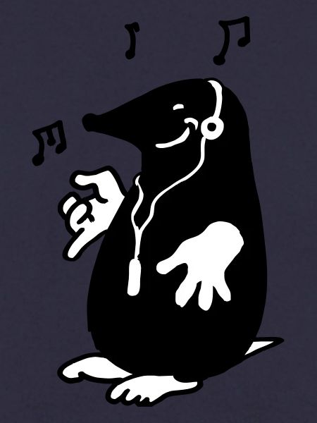 Maulwurf mit MP3-Man