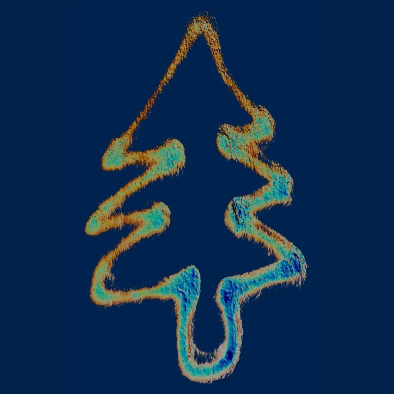 Weinachtsbaum Falschfarben