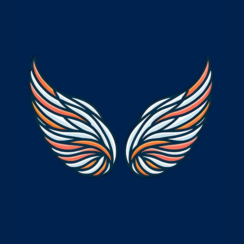 Artful Wing Pattern Illustration