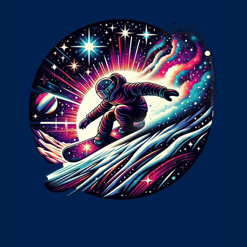 Weltraum Snowboard Abenteuer